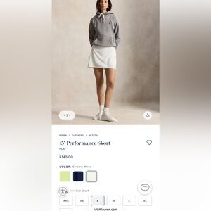 RLX Ralph Lauren golf skort